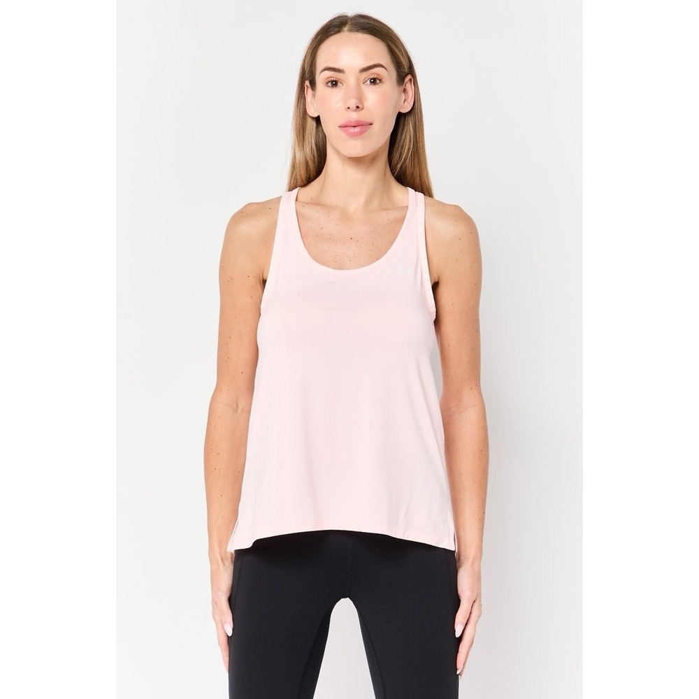 Under Armour Women Loose Fit Sleeveless Training Tank Top Sz‎ Medium Pink Active